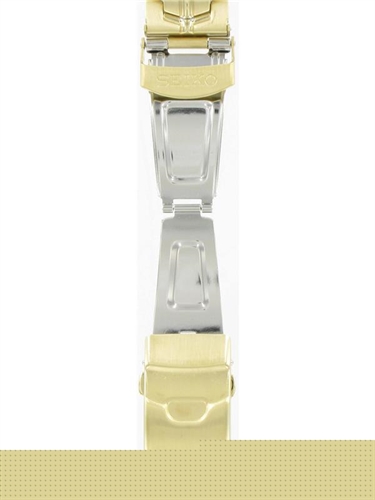 Seiko 4A001KX 5M62-0BT0 Genuine Seiko 22mm Gold Tone Bracelet 4A001KX  watchband 