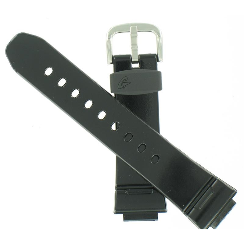casio black resin strap