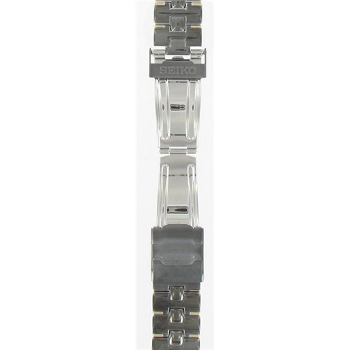 Seiko 48Z4WB 7T62-0CJ0 Alarm Chronograph 48Z4WB 20mm Black/Gold Two Tone  Metal watchband 