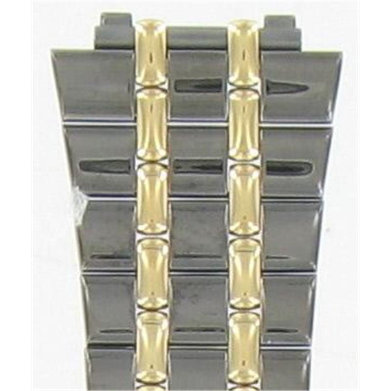 Seiko 4557WG, G1550W 7N39-5A29 4557WG 18mm Carbide Nitried Titanium Plating  & Gold Tone Trim watchband 