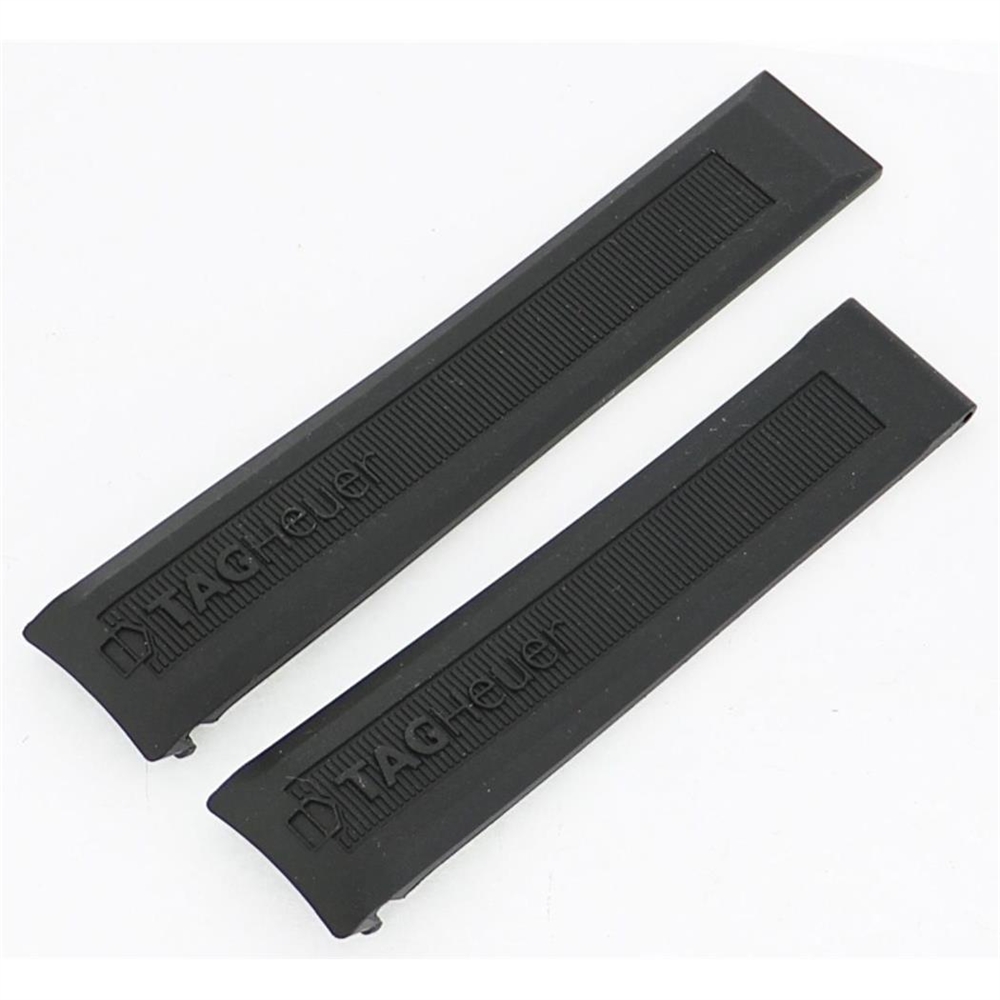 Tag Heuer FT6028 20mm Genuine Tag Heuer Watch Band Black Rubber 20mm tag-heuer-formula-1-black-chronograph-dial-stainless-steel-bracelet