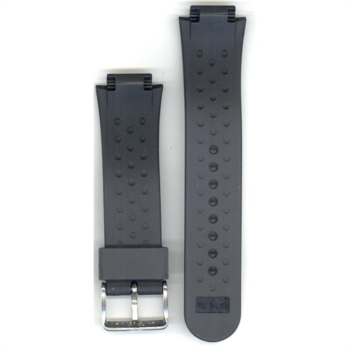 Seiko 4J62ZZ 7T92-0AX0 Genuine Seiko Watchband 16mm Black Rubber  Strap-4J62ZZ watchband 849252001287 