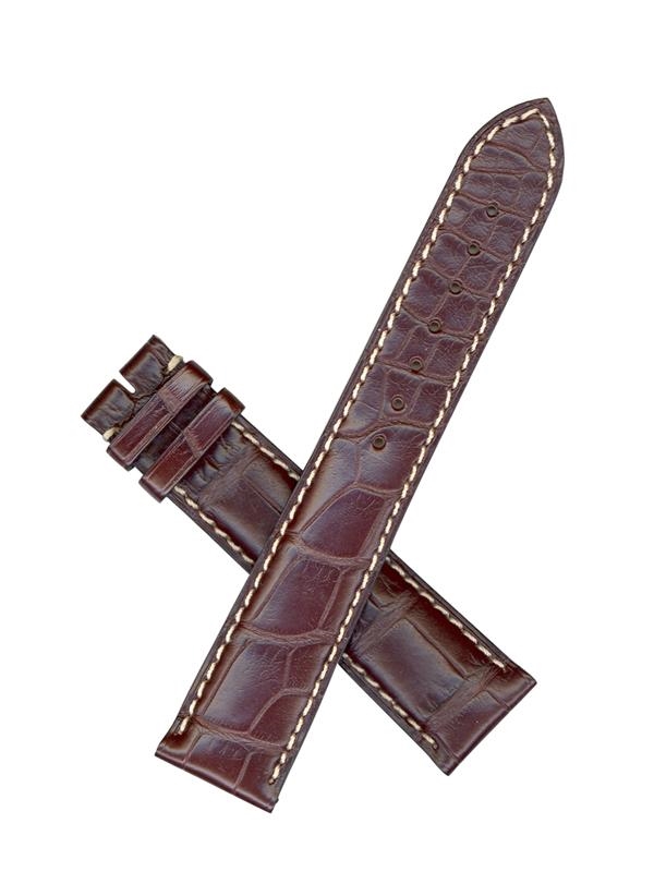 Longines L682110300 Long Length 21mm-Brown Genuine Alligator watchband ...