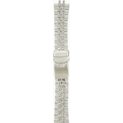 Seiko 43G8ZB 7N36-6A49 7N36-6A49, 43G8ZB 22mm Silver Tone Metal Band 43G8ZB  watchband 