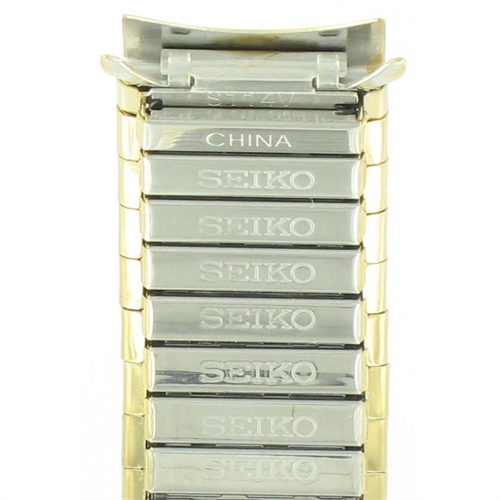 Seiko S114V 7N43-8A89 Expansion 18mm Gold Stainless Steel Metal watchband -  