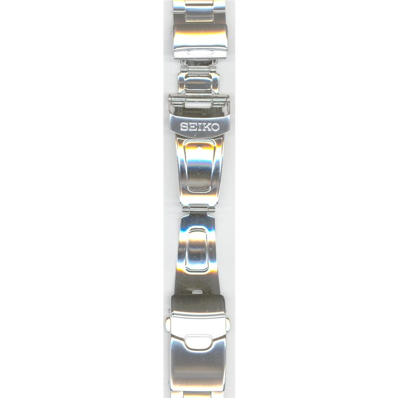 小物 gami Seiko 34J6JM 5M62-0AY0 Kinetic 22mm Silver Tone S/S Metal