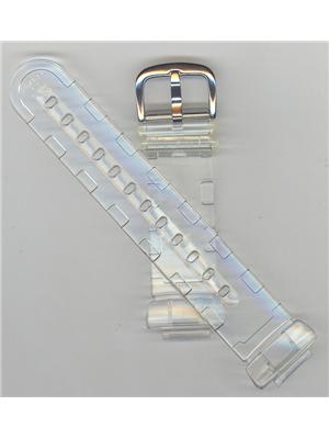 Genuine Authorized Dealer  Casio,watch bands,watch straps,leather watch bands,metal watchbands ,840596065768,10239582,Genuine CASIO Baby-G Watchband 14mm Clear Resin  watch band