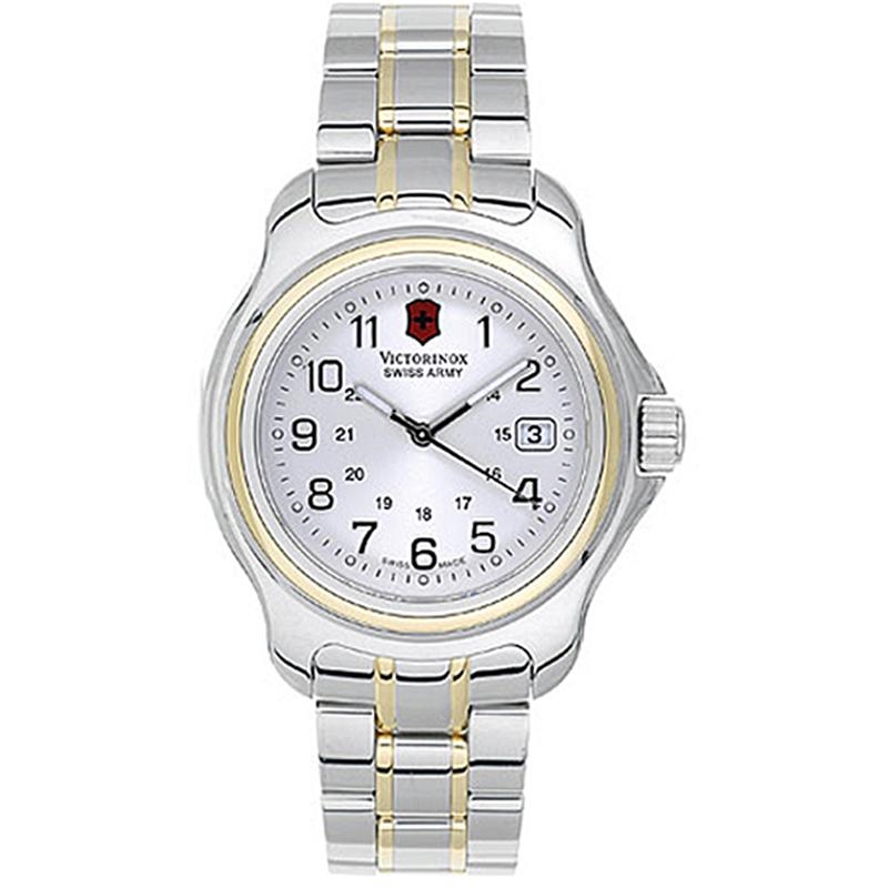 Swiss Army Brand 001839 Officer's 1884 20mm-Stainless Steel-Two Tone ...