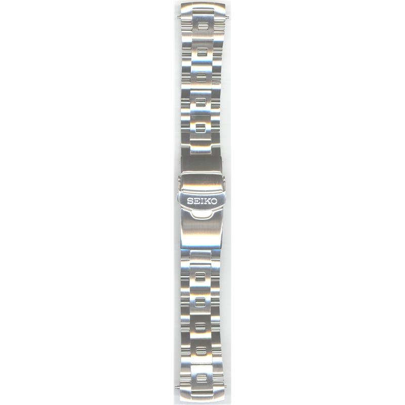 Seiko 34J6JM 5M62-0AY0 Kinetic 22mm Silver Tone S/S Metal