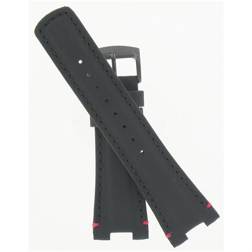59-S52588, 25mm Black Leather W/ Red Stitching, J810-S082803