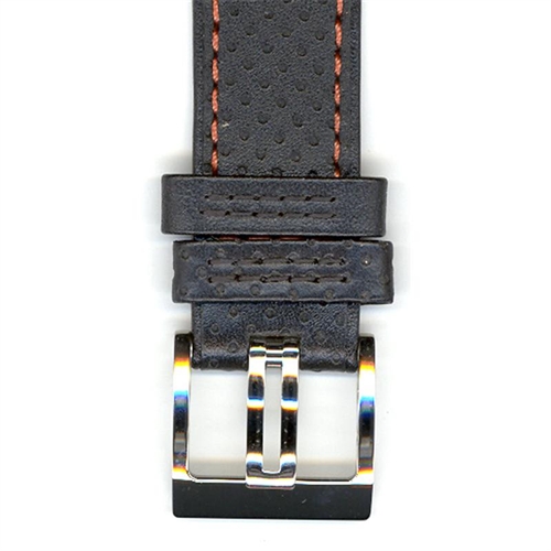Seiko 4KT3JZ 7T82 0AA0 Sportura Retrograde Chronograph 22mm Black Leather watchband watchbands