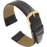 Authentic Hadley-Roma 18mm Brown Lizard watch band