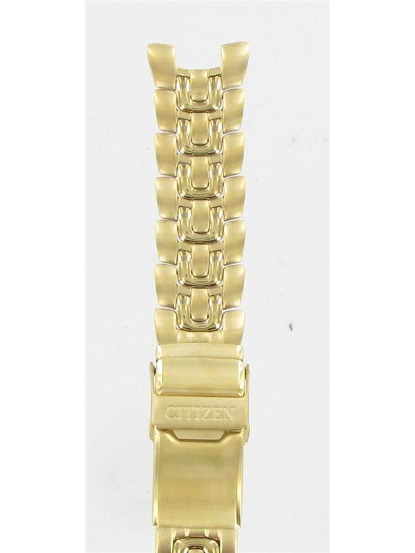 citizen watch men's gold tone stainless steel bracelet