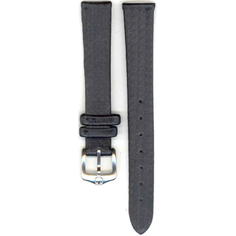 Wenger Ladies 14mm (9/16 Inches) Black Genuine Leather Watch band 91054 ...