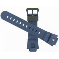 Authentic Casio 25/16mm Navy Blue-Resin Band-10022853 watch band