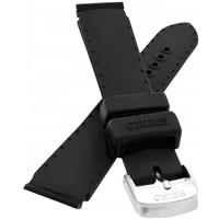 Authentic Seiko 18mm Black Silicon watch band