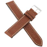 Authentic Swiss Army Brand 20mm Brown Stitched Leather watch band