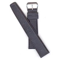 Authentic Swiss Army Brand 20mm Black Leather watch band
