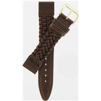 Authentic Kreisler 19mm Brown Woven Leather (2) watch band