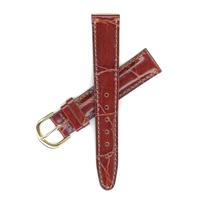 Authentic Seiko 18mm Brown Leather-MS9239 watch band