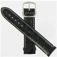 Authentic Coach 18mm Genuine Leather-Black-Regular watch band