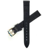 Authentic Movado 14mm-Lizard-Black-Regular watch band