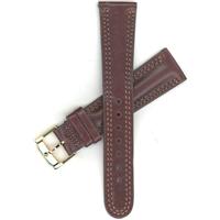 Authentic Movado 20mm-Genuine Leather-Brown-Regular watch band