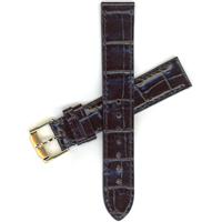 Authentic Movado 17mm-Alligator Grain-Black-Regular watch band