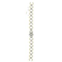 Authentic Citizen 6mm Gold/Silver Two Tone Metal watch band