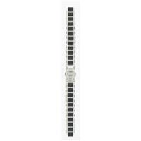 Authentic Citizen Silver Tone Stainless Steel with Crystal and Black Accents watch band