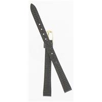 Authentic Seiko 9mm Dark Brown Leather watch band