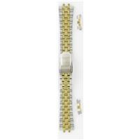 Authentic Seiko 18mm Gold/Silver Two Tone Stainless Steel Metal watch band
