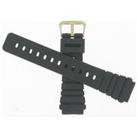 Authentic Casio 24mm Black Rubber watch band