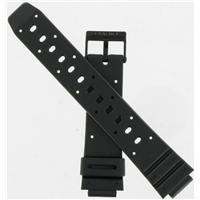 Authentic Casio 16/19mm Black Resin Band watch band