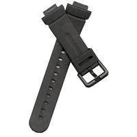 Authentic Casio 23/14mm Black Resin watch band