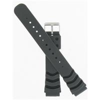 Authentic Speidel 18mm Black Rubber Strap watch band