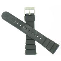 Authentic Speidel Express, 20mm, Black Resin watch band