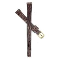 Authentic Kreisler 10mm-Genuine Lizard-DkBrown watch band