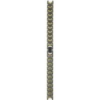 Authentic Seiko 10mm Black/Gold Two Tone Metal Bracelet watch band