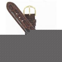Authentic WBTG 18mm Brown Crocodile Grain watch band