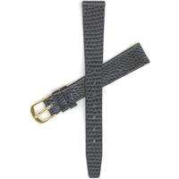 Authentic Seiko  13mm Black Lizard Grain watch band