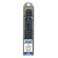 Authentic Speidel 18mm-Black Sports 767 watch band