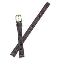 Authentic Seiko 09mm Brown Lizard Grain watch band