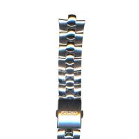 Authentic Seiko 20mm Silver Tone Stainless Steel Metal watch band