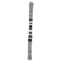 Authentic Seiko 16mm Silver Tone Stainless Steel Metal watch band