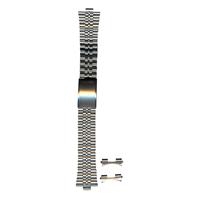 Authentic Seiko 16mm Silver Tone Stainless Steel Metal watch band