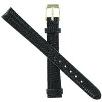 Authentic WBHQ 12mm Black Genuine Lizard watch band