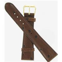 Authentic DeBeer 20mm Brown Ostrich Grain watch band