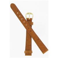 Authentic DeBeer 12mm Brown Ostrich Grain watch band