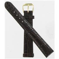 Authentic DeBeer 16mm Brown Baby Crocodile Grain watch band